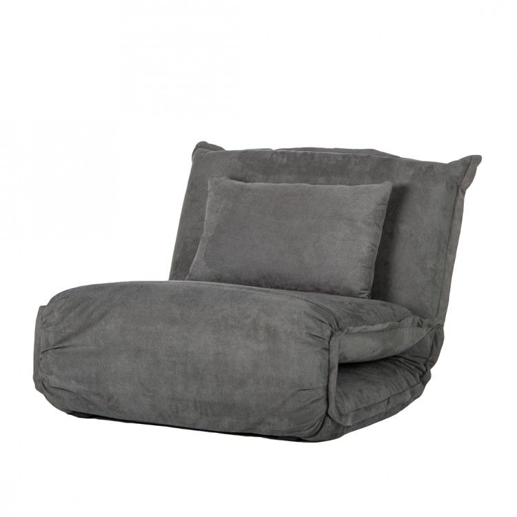 NEU Sessel Schlafsessel Stoff Grau Schlafcouch Schlafsofa Gästebett