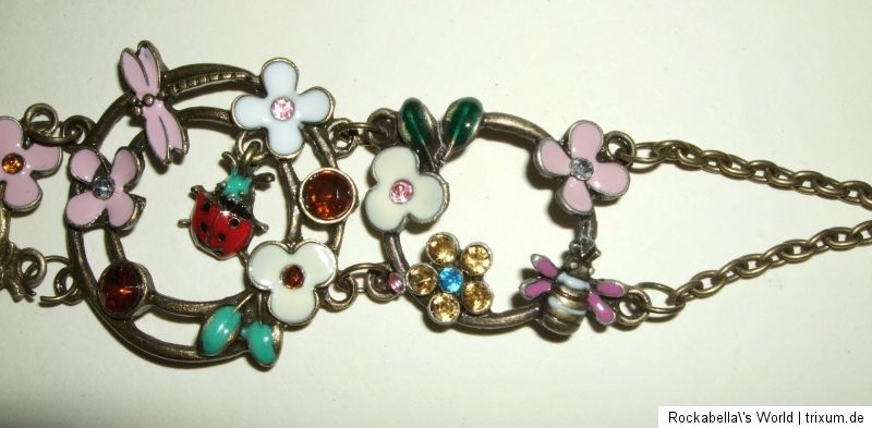 Armband Blume Marienkäfer süß Flower Ladybug Romantik Nostalgie