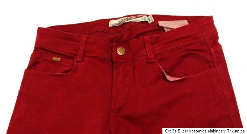 ZARA ♥ Hose Röhre Skinny Jeans ♥rot ♥Gr. 34 / XS ♥ S1508