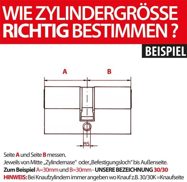 ABUS Schließanlage Lagerschließung System EC550 je Zylinder 3