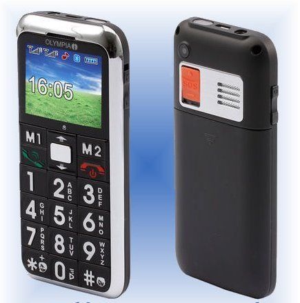 Olympia CHIC Mobiltelefon Seniorenhandy Grosstasten Handy schwarz Ohne