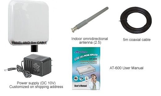 300m2 +14dBi Panel GSM AT 600 RIPETITORE AnyTone all EU