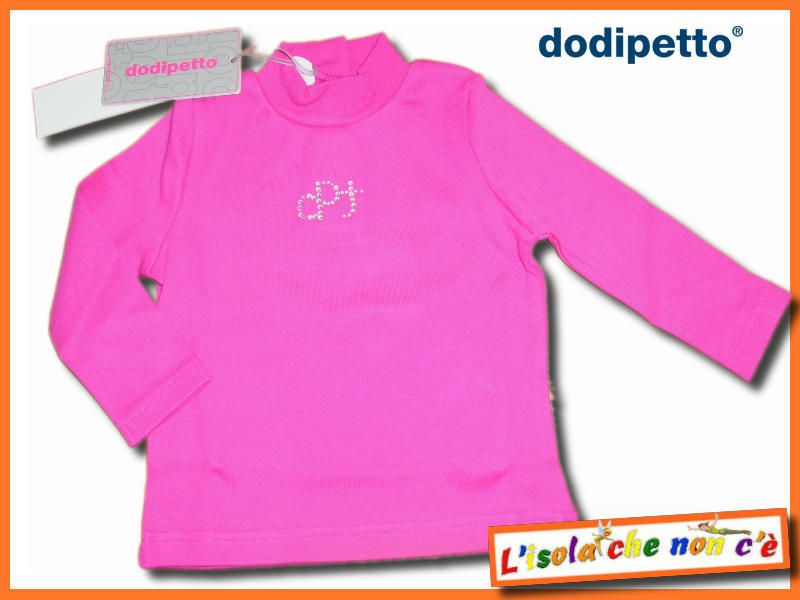 DODIPETTO MAGLIA LUPETTO FUXIA 24m 92cm BIMBA CON STRASS DDP 6.X166