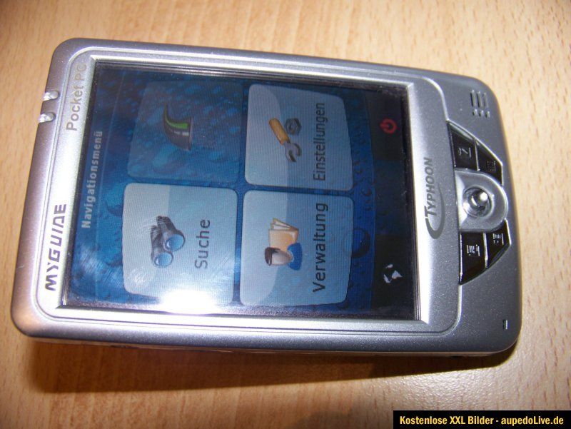 Navigationssystem, Pocket PC Typhoon MyGuide 3500 mobile,