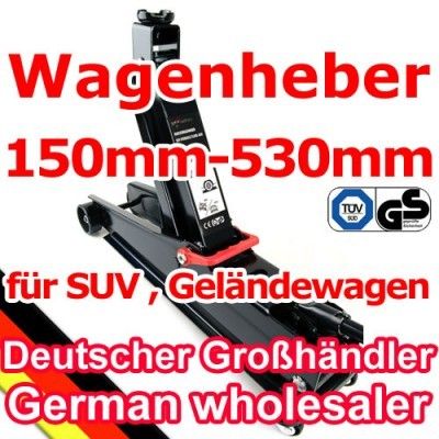 Wagenheber SUV 2,25T 150 530mm TÜV GS Geländewagen Jeep