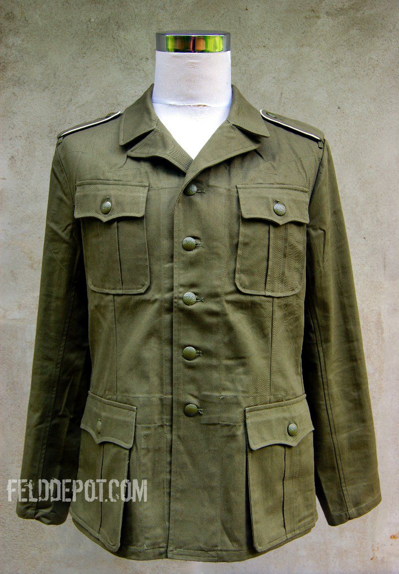 WK2 WH Feldjacke M40 Wehrmacht DAK Tropenbluse Gr.M