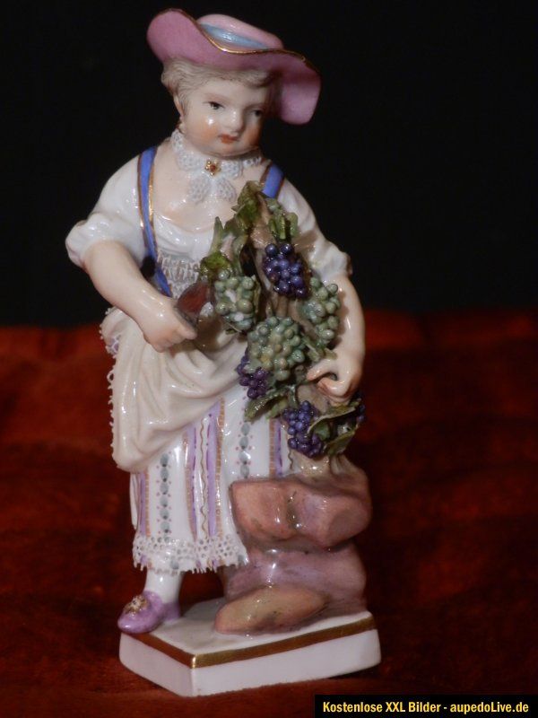 wunderschönes meissen gärtnerkind figur 19.jhdt 1.wahl