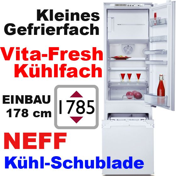 NEFF 178cm EINBAU KÜHLSCHRANK VITA FRESH INTEGRIERBAR KÜHL