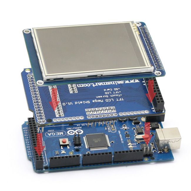 SainSmart 3.2TFT Touch LCD+ MEGA2560+ SD Reader+Expansion Board für