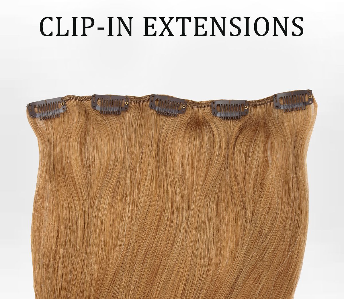 Extensions Clip In Tresse mit 5 Clips, 60cm Echthaar zur
