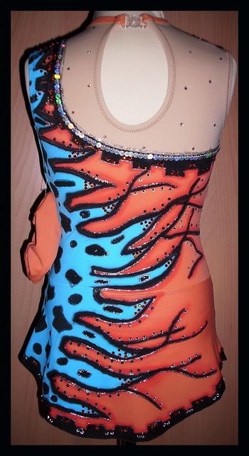 RSG Wettkampfanzug Kürkleid Leotard Swarovski Traum★★