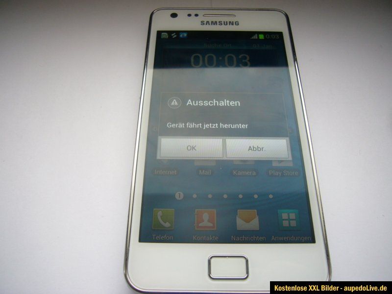 tolles Handy wie neu Samsung Galaxy S 2 GT   I 9001 16 GB weiss ohne