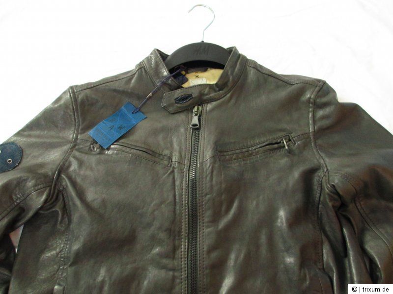 Star RE ESSENTIALS Leather jacket Gr. M NEU + Etikett Lederjacke