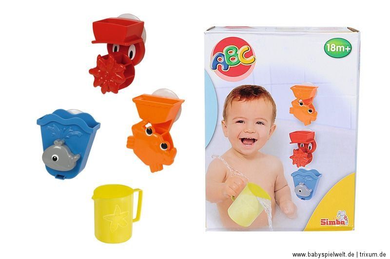 SET Baby Wasser Badespielset 3 verschied. Wasserspielaktionen, 1