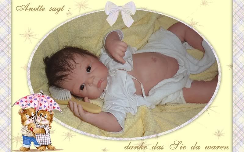 Anette Fernikorn Reborn Baby Winnie brand neuer Bausatz Emily Jameson