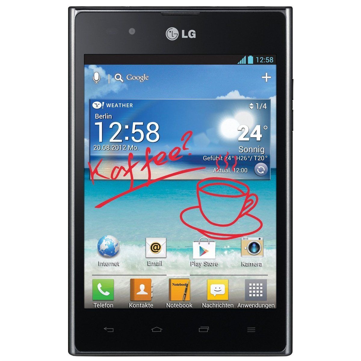 Smartphone LG P895 Optimus Vu Alle Netzte kein Branding Original Ware