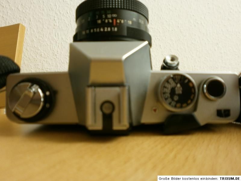 Praktica PLC3 Spiegelreflexkamera SLR Pentacon electric 1,8/50 1A