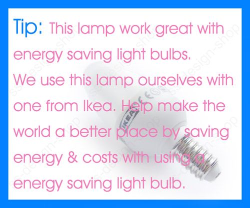 Please note this is a recommendation, regular light bulb is included.