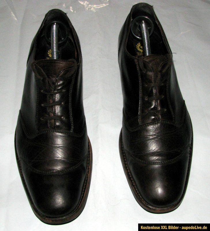 ORIGINAL BELSTAFF LEDERSCHUHE in GRÖßE 42 in Dunkelbraun