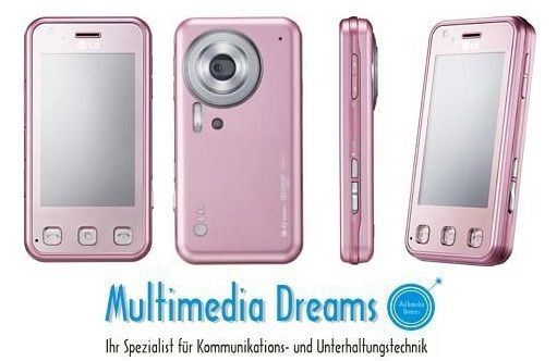 LG KC910i KC 910i RENOIR 8GB PINK ROSA HANDY OHNE VERTRAG