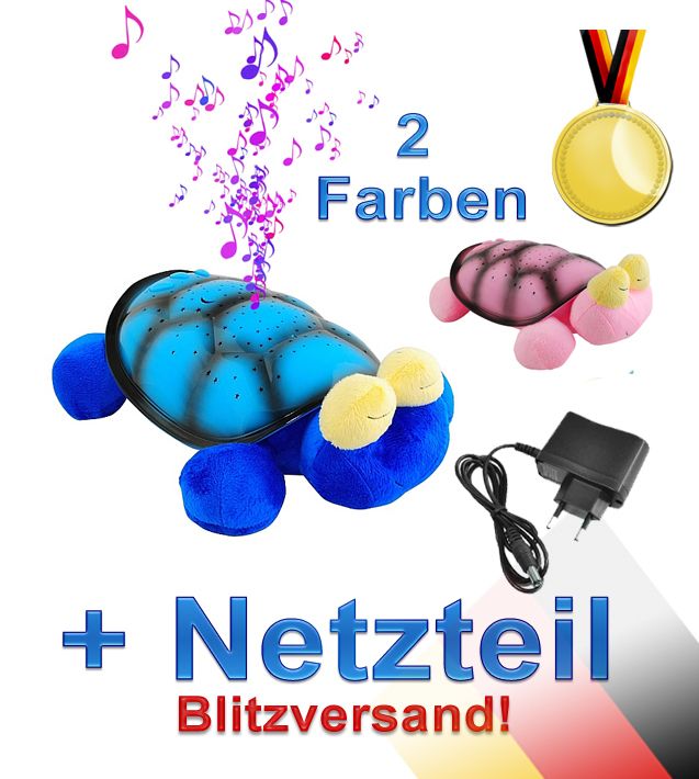 921 LED NACHTLICHT STERNENHIMMEL PROJEKTOR SCHILDKROTE EINSCHLAFHILFE
