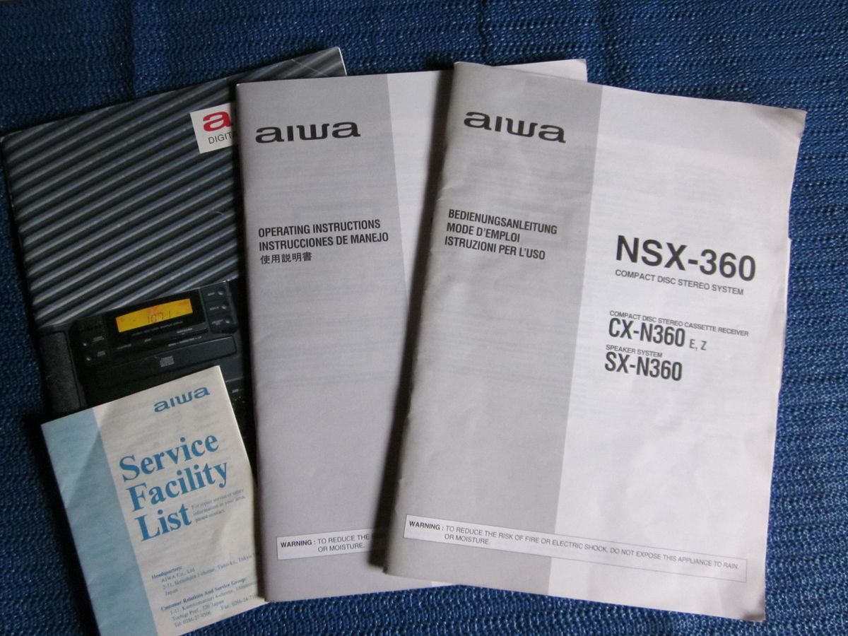 aiwa NSX 360 Bedienungsanleitung, Fernbedienung und Antenne