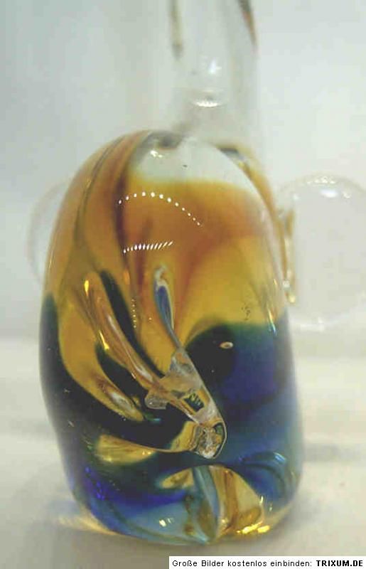 Murano Glas Figur Ring Halter Ringhalter Elefant