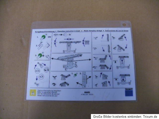 OP Tisch MAQUET mit div. Zusatzteilen, gebraucht