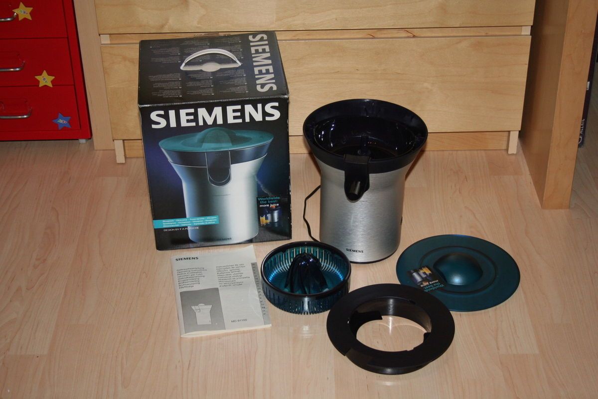 Siemens Design by Porsche MC 91100 Zitrusspresse Entsafter Neu/OVP