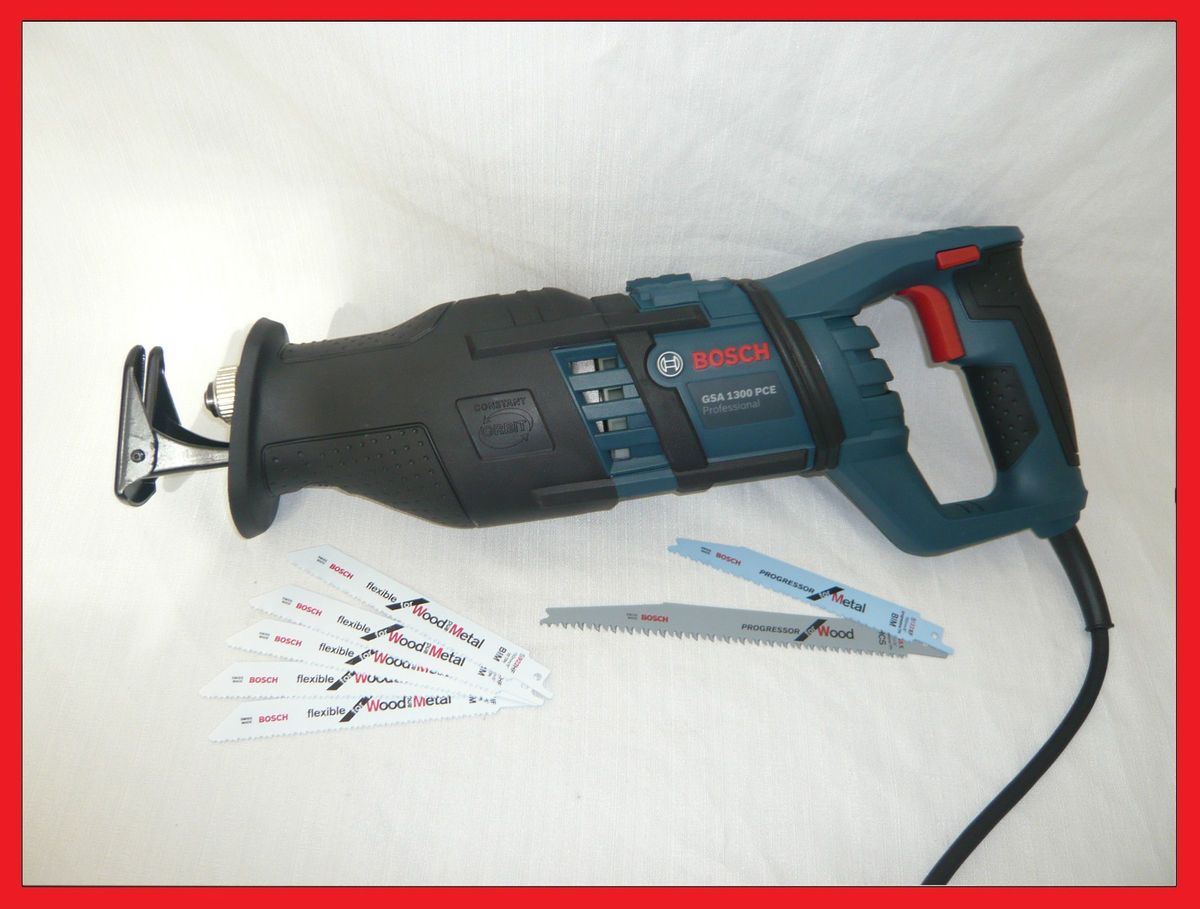 BOSCH Säbelsäge GSA 1300 PCE inkl. 7 Säbelsägeblätter (5xS922HF