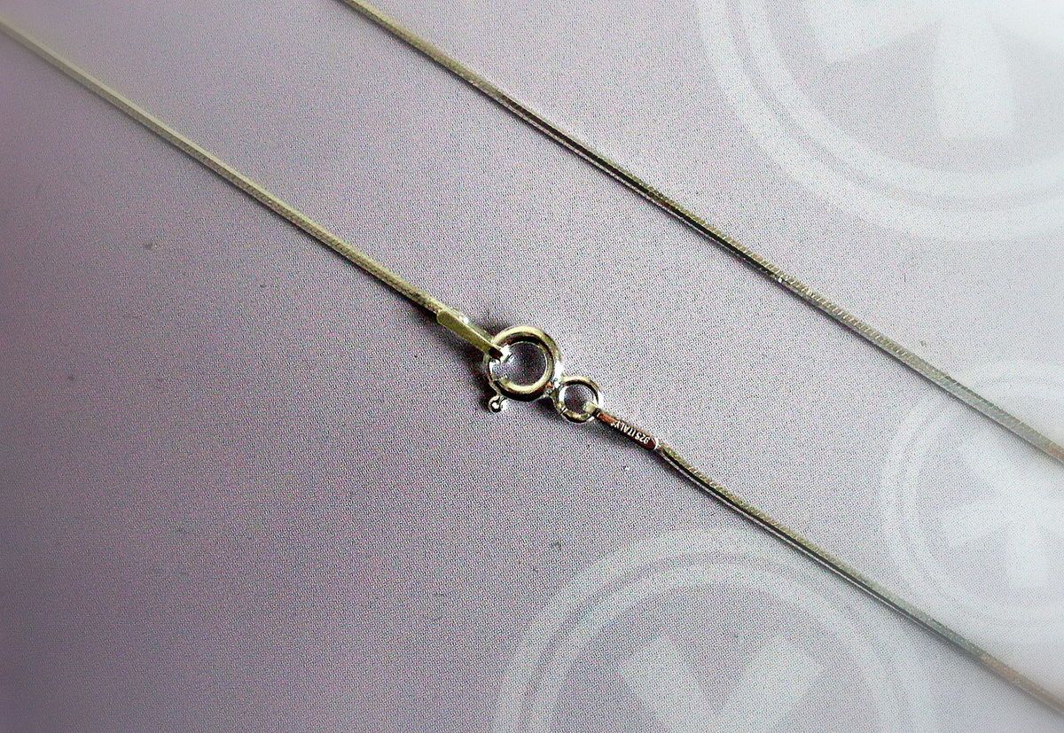 925 silber Schlangenkette Schlangen Kette Halskette Collier 1mm 45