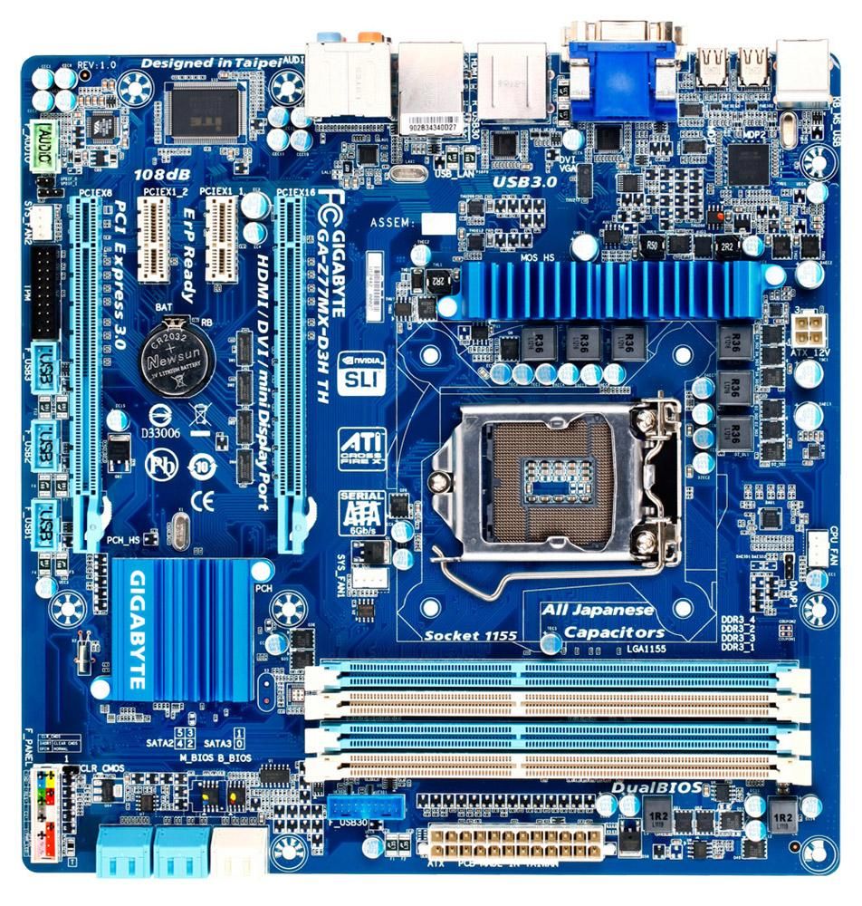 Gigabyte GA Z77MX D3H TH Motherboard