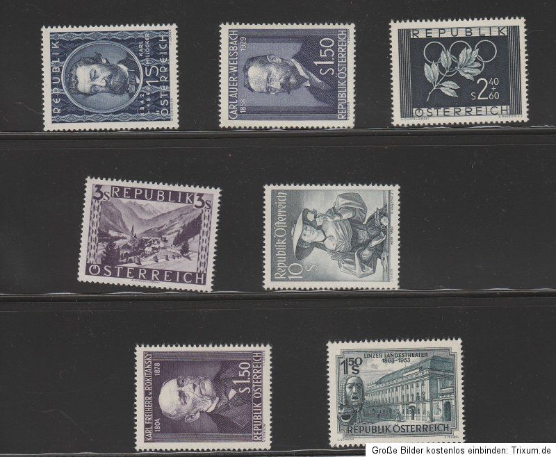 Pracht Lot ca. 1945 1955 mit u.a. Nr. 929/32, 937/40, 952/54, 960/63