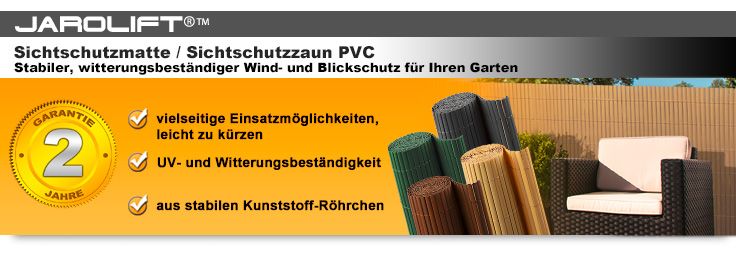 PVC SICHTSCHUTZMATTE SICHTSCHUTZZAUN SICHTSCHUTZ WINDSCHUTZ TERRASSE