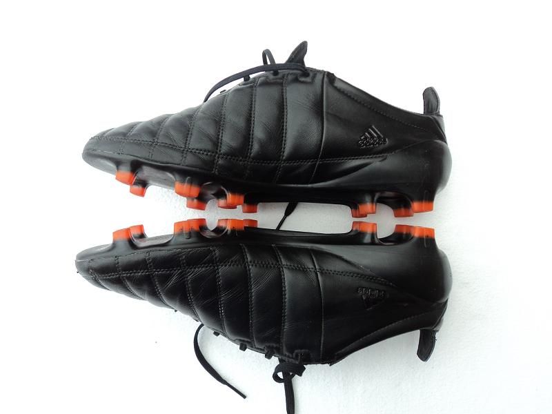 adidas F50 adizero Stealth FG Leder 44 2/3 UK 10 Blackout [Lea schwarz