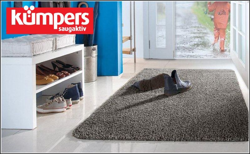 Kümpers 90x150 cm Uni Fb. 970 Anthrazit Fussmatte Sauberlaufmatte