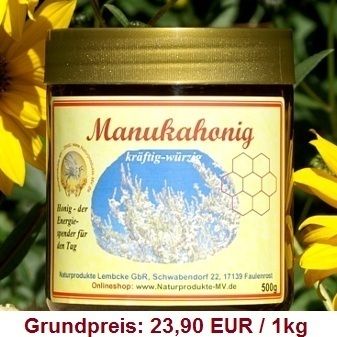 Manukahonig (500g) Manuka Honig