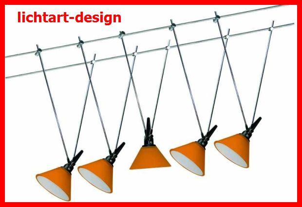 PAULMANN 971 93 WIRE SYSTEM GLAS SEILSYSTEM 5x20W ORANGE 97193