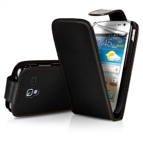 NEU Leder Flip Case Etui Samsung Galaxy S3 mini i8190 Klapp Tasche