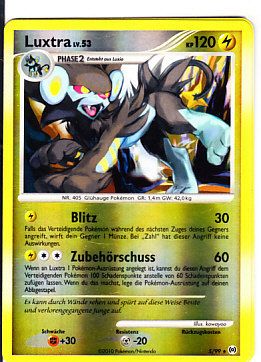 NEU Pokemon HOLO Karte LUXTRA Arceus